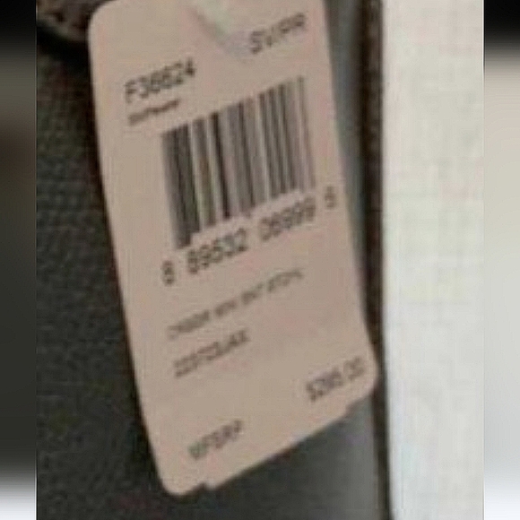 Coach Mini Bennett Metallic Cross Grain Leather Zip Shoulder Bag Satchel $295 - Picture 8 of 9